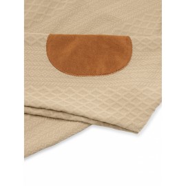 Men'S Jacquard Knit Sweatshirt for Autumn And Winter, Casual Outdoor Long Sleeve Pullover with Stand Collar, Plus Size