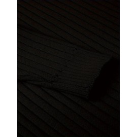 Men's Slim Fit Ribbed Turtleneck Sweater - Lightweight Knit Pullover for Fall/Winter, Casual Long Sleeve, Machine Washable, Solid Color, Comfortable Casual Attire, PLUS SIZE