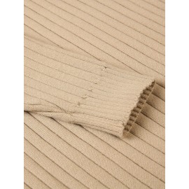 Men's Slim Fit Ribbed Turtleneck Sweater - Lightweight Knit Pullover for Fall/Winter, Casual Long Sleeve, Machine Washable, Solid Color, Comfortable Casual Attire, PLUS SIZE