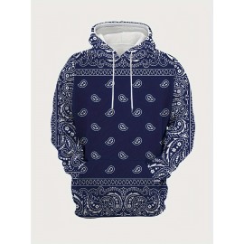 Men's Plus Size 3D All-Over Print Hooded Sweatshirt with Wolf & wild/neutral color patterns - Warm Winter Sweater for Parties, Casual Wear, Christmas & New Year Events - Machine Washable Pullover Gift, PLUS SIZE