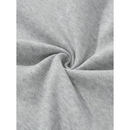 Men's Casual Hooded Sweater with Logo & 1985 Print - Oversized Brown Hoodie, Loose Fit Long Sleeve Pullover, Vintage Lettering, Machine Washable for Spring/Fall Layering (No Transparency), PLUS SIZE