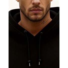 Customizable Men'S Hoodie - Personalized Front & Back Printing with Your Photo/Text/Logo - Soft Pullover Sweatshirt, Loose Fit Hooded Sweatshirt with Pockets, Durable Fabric for Corporate Branding, Birthday Gifts & Streetwear - Custom Graphic Design