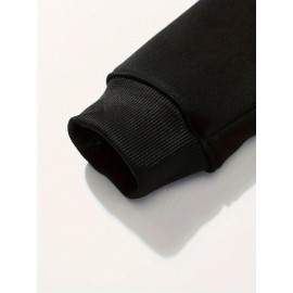 Men'S King Crown Print Hooded Sweatshirt - Royal & Golden Lettering, Winter Knit Fabric with Slight Stretch, Regular Fit Long Sleeve Pullover, Casual American Style Statement Piece for Everyday & Formal Wear - Ideal Gift for Men (KING Lettering Desi