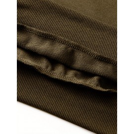 Men'S Plus Size Hoodie - Navy Pullover Sweatshirt, Regular Fit Long Sleeve Hooded Sweater for Everyday & Formal Wear, Soft Knit Fabric with Slight Stretch - Big & Tall Friendly