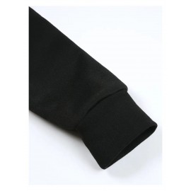 Men'S Gothic Anime Hoodie - Hollow Character Graphic Pullover Sweatshirt, Loose Fit Hooded Sweater with Front Pocket for Cosplay, Casual Attire - Machine Washable Long Sleeve Anime Apparel (Black/White) - All-Season Casual Outfit for Anime Fans