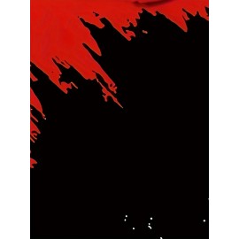 Men'S Casual Hooded Sweatshirt- 3D Color Block Print, Red Black White Abstract Design, Long Sleeve Regular Fit, Knitted Fabric, Front Pocket and Digital Heat Transfer Printing, Suitable for All Seasons Comfortable, Sweatshirt Hoodie, Comfortable Pu, PLUS SIZE