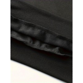 Men's New York Letter Print Hoodie & Matching Sweatsuit Set - Oversized Plus Size Winter Warmth, Distressed NYC Skyline Print Hooded Jacket & Pants, Machine Washable Casual Sportswear, Loose Fit Layered Outfit (New York Themed Apparel), PLUS SIZE