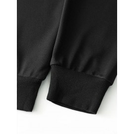 Men's New York Letter Print Hoodie & Matching Sweatsuit Set - Oversized Plus Size Winter Warmth, Distressed NYC Skyline Print Hooded Jacket & Pants, Machine Washable Casual Sportswear, Loose Fit Layered Outfit (New York Themed Apparel), PLUS SIZE