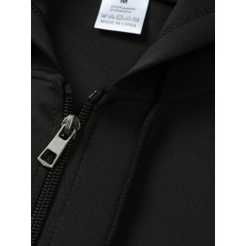 Men'S Plus Size Hooded Jacket - Navy Blue with Germany Deutschland Text, Zip-Up Front Closure, All-Season Casual Coat for Everyday & Formal Events, Lightweight Outerwear (Size Larger than Regular Fit), Versatile Layering, Modern Menswear, Durable Fabric, Stylish Coat, Urban Style, Layering Piece, Trendy Menswear, Highquality Stitching, Big And Tall Men, PLUS SIZE, Seasonal Fashion, Plus Size Men, ' Fashion Classy jacket, formal jacket men plus size talllageHeavy Jacket warmer mens
