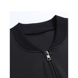 Men'S Plus-Size Casual Stylish Print Pocket Jacket, Plus Size