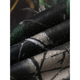 [Reusable Rain Ponchos] Lightweight Reusable Rain Ponchos for Men & Women | Camouflage Print, Hooded Windproof Raincoats with Full-Zip Closure, Loose Fit & Button Detail - All-Weather Outdoor, Plus Size