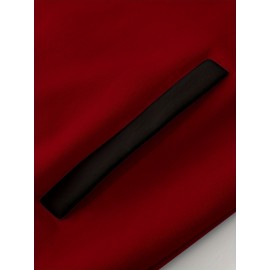 Men's Large Size Baseball Jacket with Letter 'M' Print (for Miami/other letters) - Buttonless Snap Closure, Machine-Washable Polyester Coat, Pockets - Casual Winter Outerwear for Big & Tall, Christmas Gift (No hat Included), PLUS SIZE