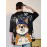 [Couple Set Dog Corgi T-shirt] Large Size Couple Set Adorable Dog Corgi PLUS SIZE Loose and Comfortable Summer Short Sleeve T-shirt