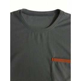 3pcs Men'S Plus Size Casual Short Sleeve T-Shirt Set, Essential Basic Tee - Breathable, Soft & Comfortable Waffle Fabric, Solid Color, Round Neck, Perfect for Casual Attire, PLUS SIZE, Men'S Set On, Men'S White Beach Set, Men'S Training Suit Set, Men'S Beach Set For Large Sizes