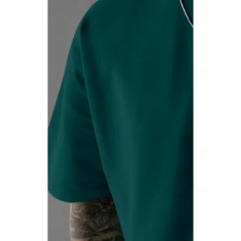 Men's Gothic Skull & Rose T-Shirt with Back Print - Oversized Streetwear Fit, Bold 