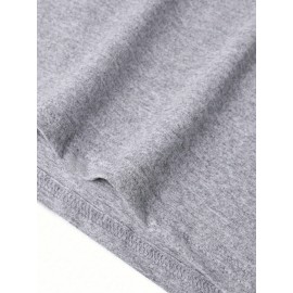 2pcs Men's Heavyweight 95% Polyester/5% Spandex Oversized Long Sleeve T-Shirt Set - Soft Stretch Round Neck Casual Layering Shirts in Green & Grey, Solid Color Winter Warmth, Comfortable Casual Attire, Plus Size Available (Machine Washable) - Ideal for Fall & Winter Layering Essentials (Casual & Formal Outfits) - Versatile Matching Outfits for Men, Relaxed Fit, Durable & Easy Care, Long Sleeve T Shirts for Men, Mens Plus Size T Shirt, Printed T Shirts for Men, PLUS SIZE