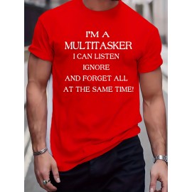 Men'S Plus Size Beige T-Shirt - 